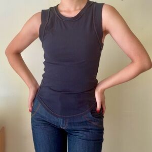 FREE PEOPLE : Black Tank Top